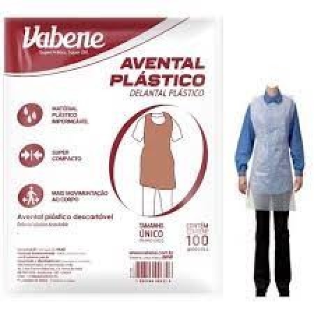 AVENTAL PLAST DESC 110X70CM 100UN/PCT