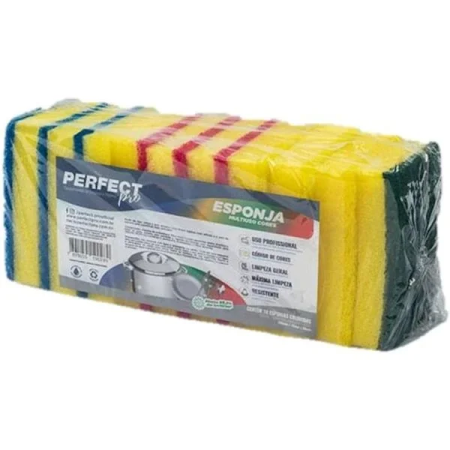 ESPONJA MULTIUSO CORES 10X1 - ESPONJA MULTIUSO