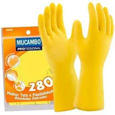 Luva MUCAMBO Amarela Forrada S-280 tam.M