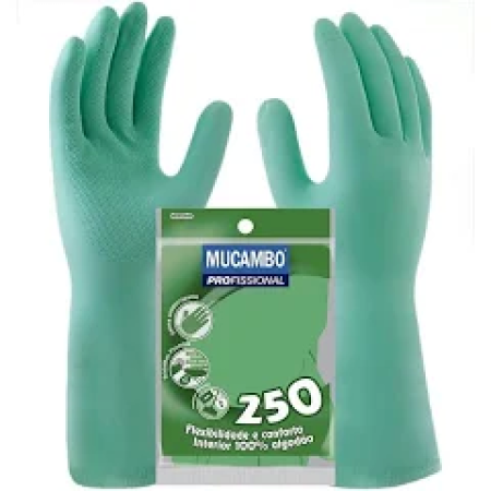 Luva MUCAMBO Verde Forrada 250C (10x10) tam.G