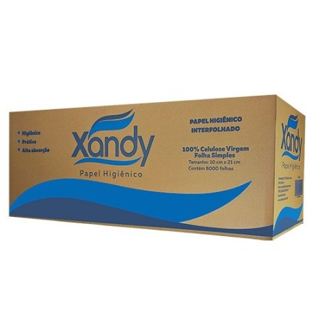 PAPEL HIGIÊNICO Interf. Xandy 100% cel. fd - 8000