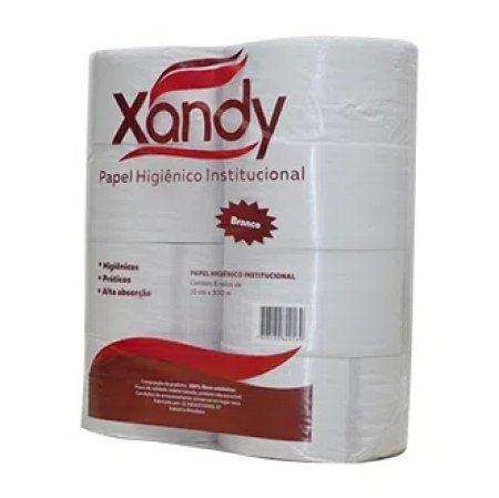 Papel Higiênico Inst. Xandy Branco 300x10 - 8 und