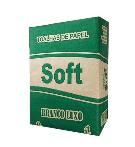 Papel toalha Soft Branco Luxo 20x21 c/ 700