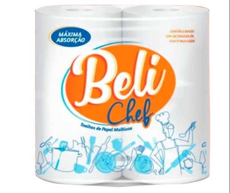 TOALHA DE PAPEL BELI CHEF - 2 X 50 FOLHAS - FL DUPLA
