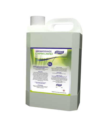 AROMATIZANTE CAPIM LIMÃO - EMBALAGEM 5 LITROS