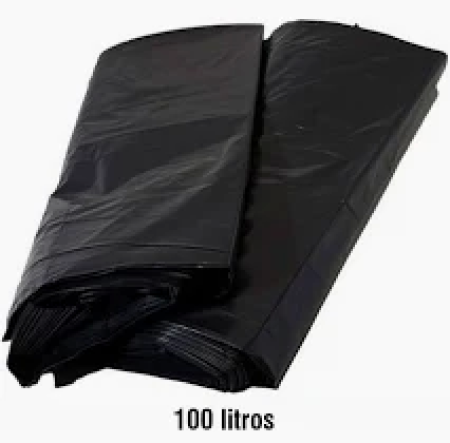 Saco de lixo 100 L c/100 unid. PRETO A